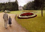 Park Canvas Paintings - The Park on the Caillebotte Property at Yerres